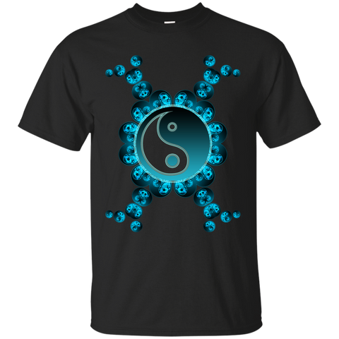 Yoga - Yin Yang Blue T Shirt & Hoodie