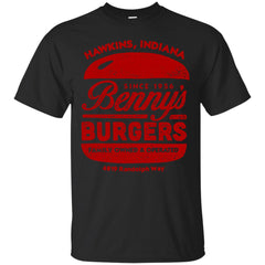 STRANGER THINGS - Bennys Burgers  Hawkins Indiana T Shirt & Hoodie