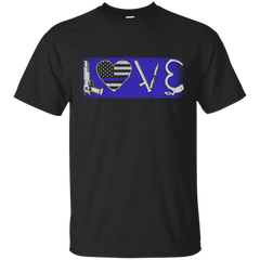 Electrician - LOVE THIN BLUE LINE POLICE OFFICER T Shirt & Hoodie