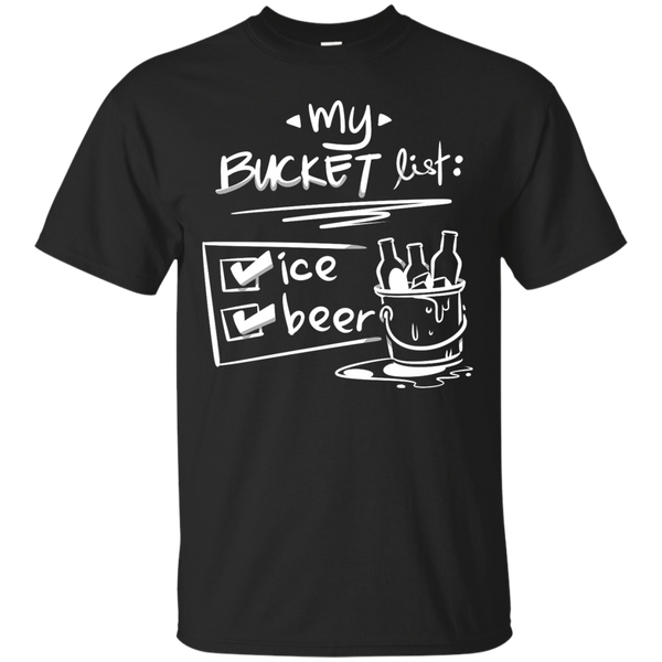 BEER - Bucket List 1 Beer 2 Ice  Funny Beach Party T Shirt & Hoodie