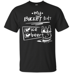 BEER - Bucket List 1 Beer 2 Ice  Funny Beach Party T Shirt & Hoodie