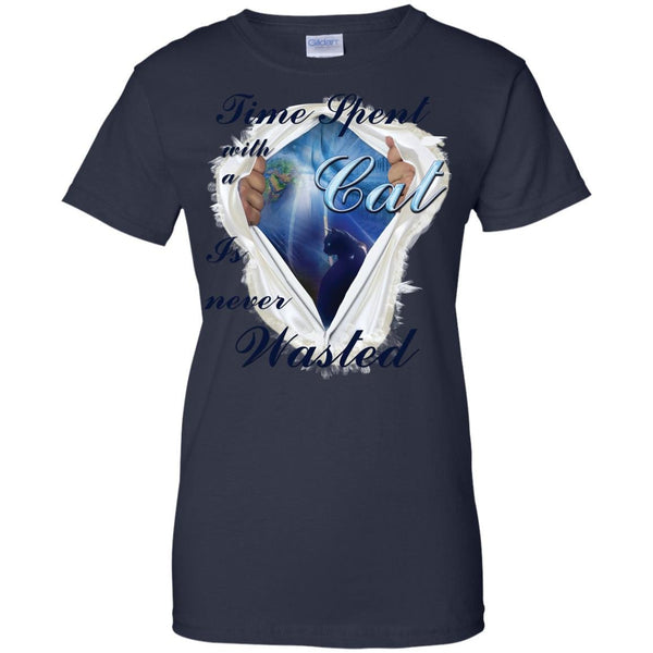 CYBERSPACE CAT LOVERS - Time spent with a Cat is never wasted T Shirt & Hoodie