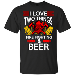 Firefighter - FIREFIGHTER AND BEER T Shirt & Hoodie