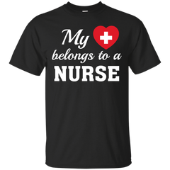 Mom - Heart Belongs Nurse groom T Shirt & Hoodie