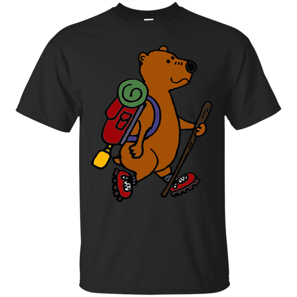 Hiking - Funny Funky Brown Bear Hiking hiking T Shirt & Hoodie