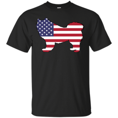 AMERICAN FLAG - American Flag Samoyed T Shirt & Hoodie