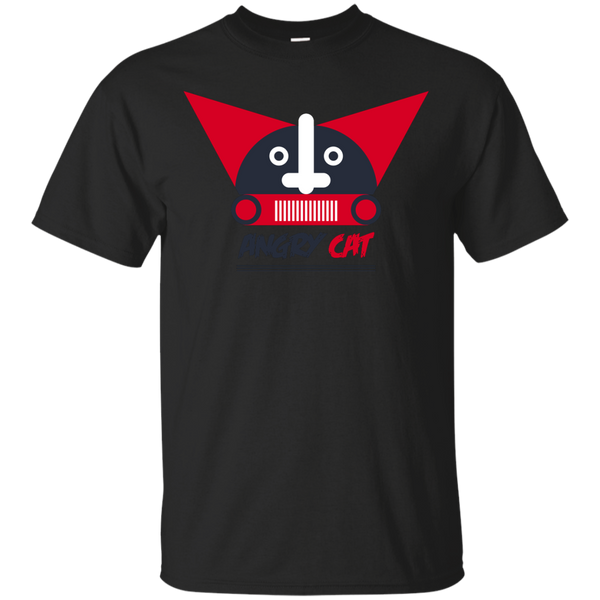 ANGRY CAT VECTOR FUNNY ILLUSTRATION ART GEOMETRIC ANIMAL COOL - Angry Cat T Shirt & Hoodie