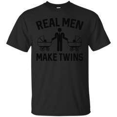 Father - Real Men Make Twins strollers T Shirt & Hoodie