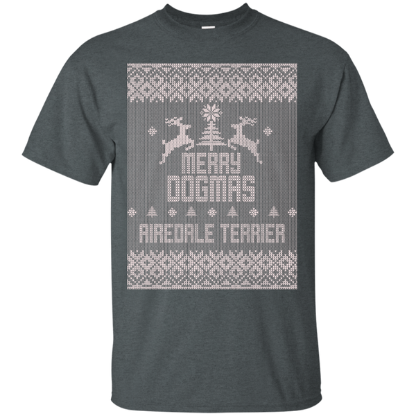 AIREDALE TERRIER - Merry Dogmas Airedale Terrier T Shirt & Hoodie