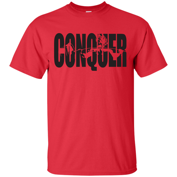 Dragon Ball - CONQUER  Saiyan Squat ICONIC Leg Day Motivation  Black workout dbz T Shirt & Hoodie