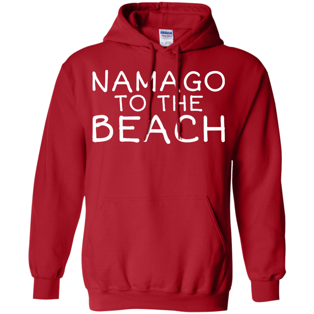 Yoga - NAMAGO TO THE BEACH - WHITE TEXT T shirt & Hoodie