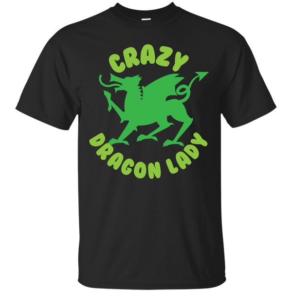 Mom - Crazy Dragon lady green circle lizard T Shirt & Hoodie