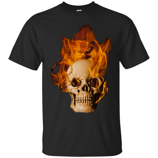Biker - ANOTHER BURNING SKULL T Shirt & Hoodie