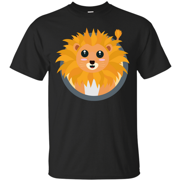 ANIMAL - Kawaii lion with circle T Shirt & Hoodie