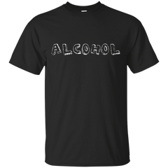 ALCOHOL - Alcohol Fun Font  Distressed T Shirt & Hoodie