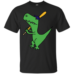 BASEBALL - Funny Green TRex Playing Baseball T Shirt & Hoodie