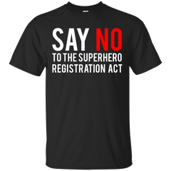 Marvel - Civil War  Say No  White Clean civil war T Shirt & Hoodie