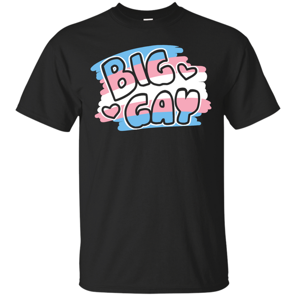 LGBT - BIG GAY trans pride colors trans pride T Shirt & Hoodie
