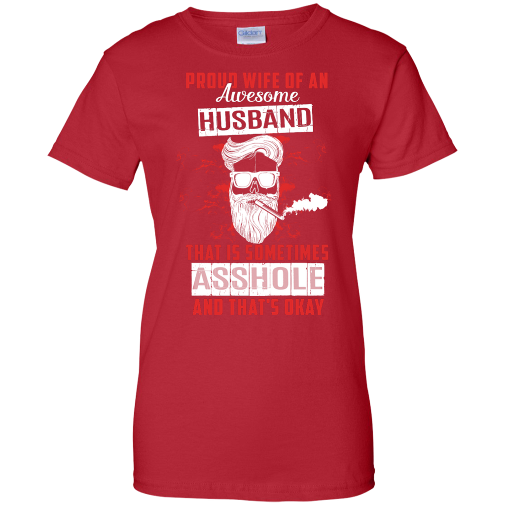 Yoga - PROUD WIFE OF AN AWESOME HUSBAND T shirt & Hoodie