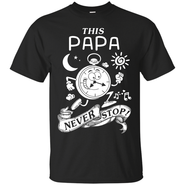 Yoga - THIS PAPA NEVER STOPS T shirt & Hoodie