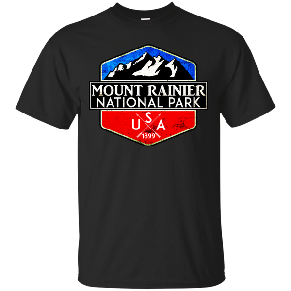 Hiking - MOUNT RAINIER NATIONAL PARK WASHINGTON 1899 HIKING CAMPING CLIMBING mount T Shirt & Hoodie