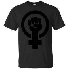 LGBT - Feminist Raised Fist  Distressed feminist fist T Shirt & Hoodie