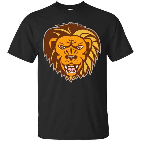 ANGRY LION BIG CAT GROWLING HEAD RETRO - Angry Lion Big Cat Growling Head Retro T Shirt & Hoodie