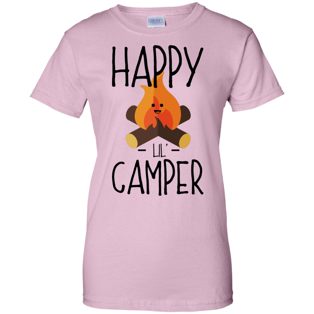 Camping - Happy Lil Little Camper  Camping Campfire Cartoon happy camper camping T Shirt & Hoodie