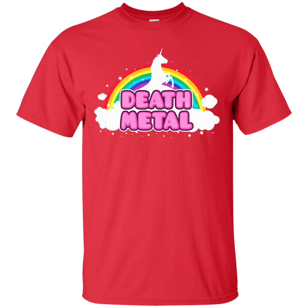 LGBT - DEATH METAL Funny Unicorn  Rainbow Mosh Parody Design music T Shirt & Hoodie