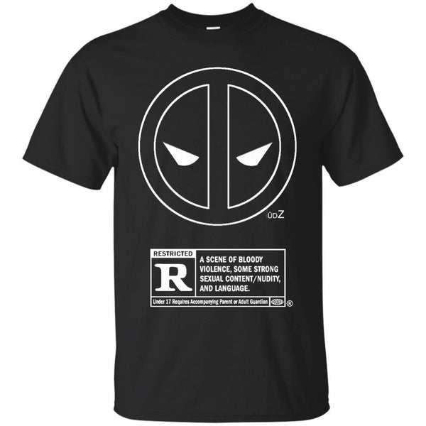 T MARVEL - Deadpool R rated T Shirt & Hoodie