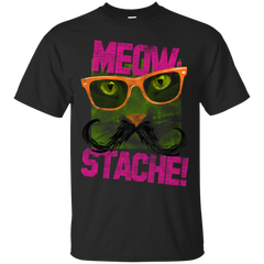 ADULT LINK - MeowStache T Shirt & Hoodie