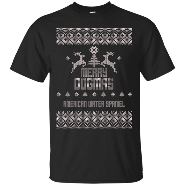 AMERICAN WATER SPANIEL - Merry Dogmas American Water Spaniel T Shirt & Hoodie