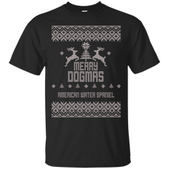 AMERICAN WATER SPANIEL - Merry Dogmas American Water Spaniel T Shirt & Hoodie