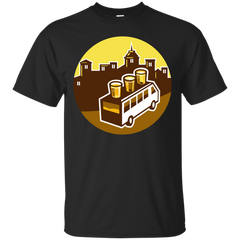 BEER FLIGHT GLASS ON VAN BUILDINGS CIRCLE RETRO - Beer Flight Glass On Van Buildings Circle Retro T Shirt & Hoodie