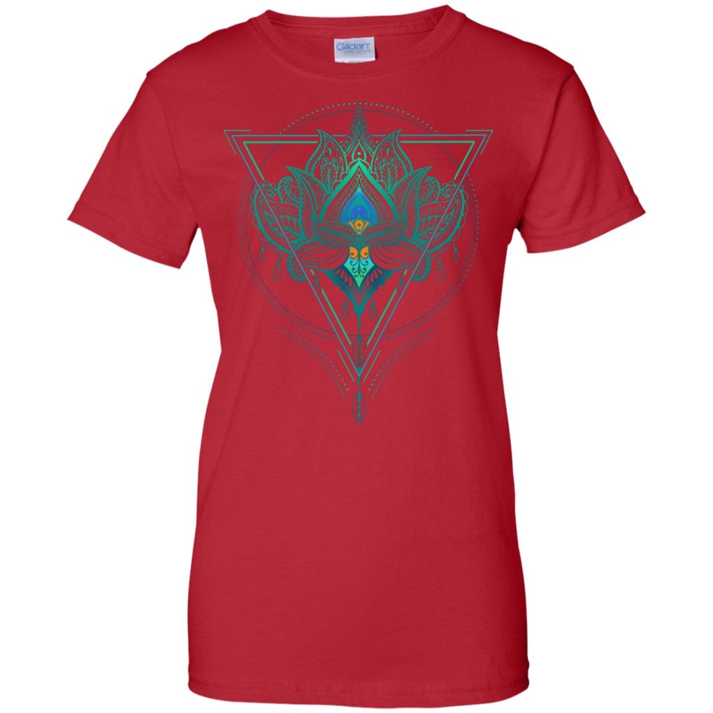 Yoga - Oriental Lotus Flower Ornament Geometric Triangle T Shirt & Hoodie