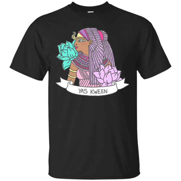 Yoga - Yas Queen Feminist Egyptian Yoga Lotus Print T Shirt & Hoodie
