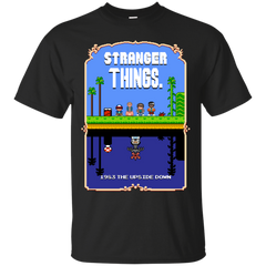 Stranger Things - Stranger Things Mario Bros 2 Pixel Art Mashup demogorgon T Shirt & Hoodie