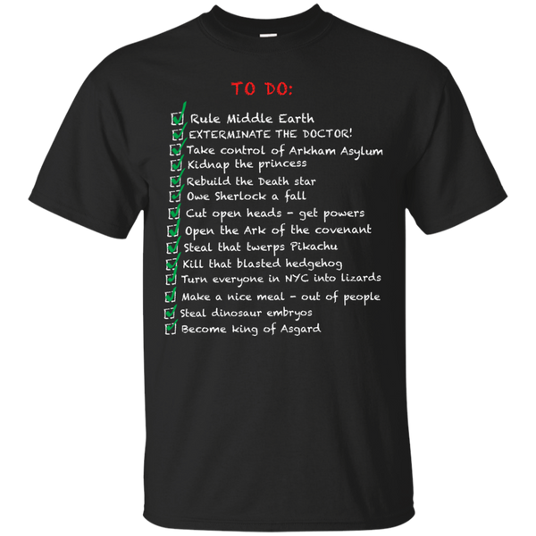 Marvel - Busy Villains todo list  T Shirt & Hoodie