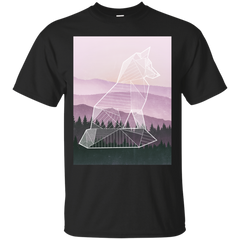 Camping - Geometric Nature  Fox Full trees T Shirt & Hoodie