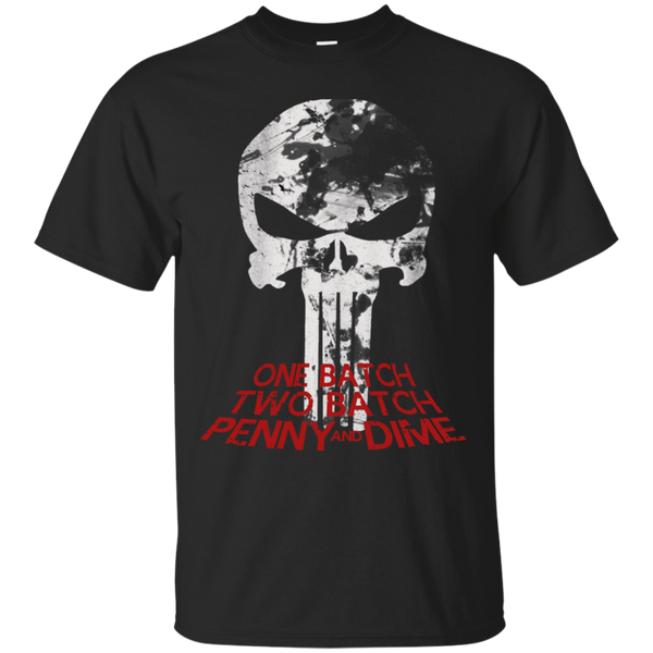 Marvel - Penny and Dime Red text the punisher T Shirt & Hoodie