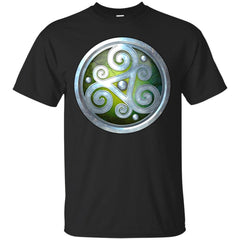 CELTIC - Green Celtic Triskele Shield T Shirt & Hoodie