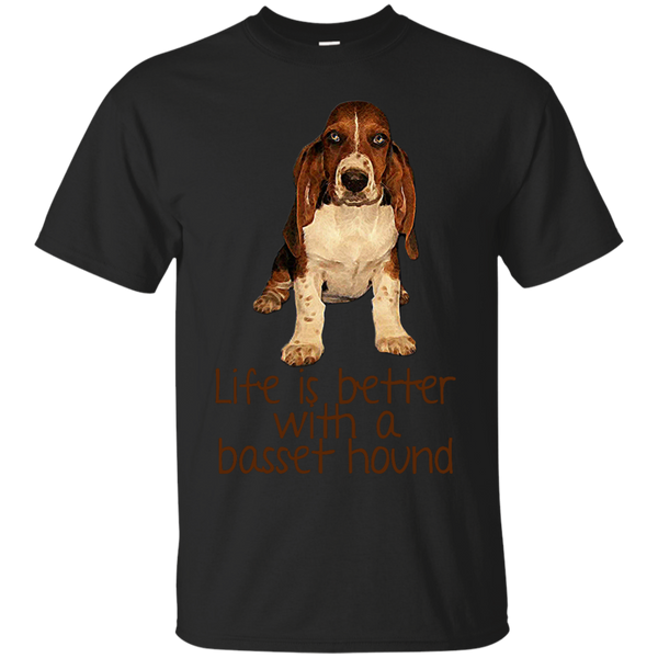 BASSET HOUND - life is better with a Basset Hound T Shirt & Hoodie