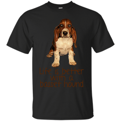 BASSET HOUND - life is better with a Basset Hound T Shirt & Hoodie