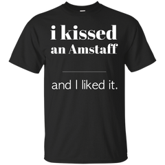 AMERICAN - I Kissed An American Stafford T Shirt & Hoodie