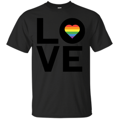LGBT - LGBT Rainbow Love TShirt Gay Lesbian Inspired Rainbow Heart LGBT Pride gay pride pin T Shirt & Hoodie