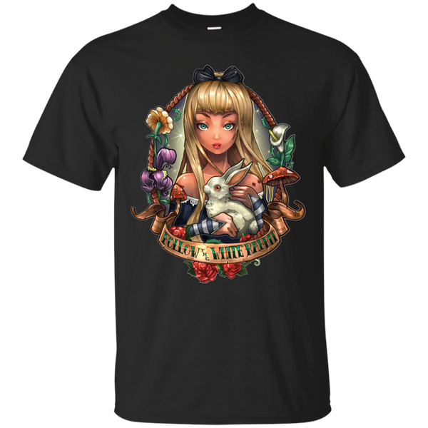 ALICE IN WONDERLAND - Follow The White Rabbit T Shirt & Hoodie