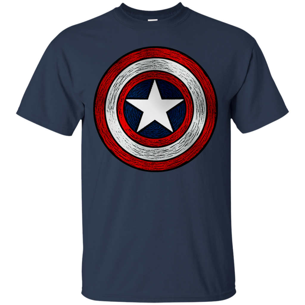 Marvel - Rough Captain America Shield comic book T Shirt & Hoodie
