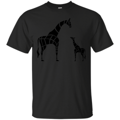 Mom - Giraffe with Calf nautre T Shirt & Hoodie