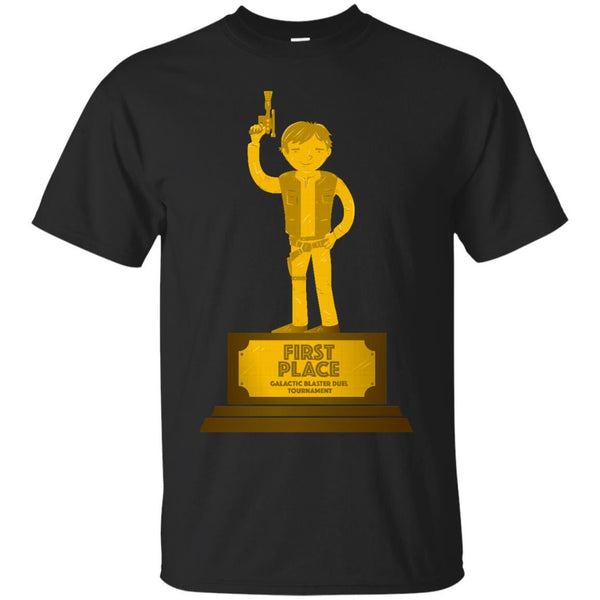 SHOT FIRST - First Place Galactic Blaster Duel T Shirt & Hoodie