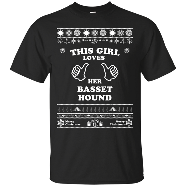 BASSET HOUND - Merry Christmas Basset Hound T Shirt & Hoodie